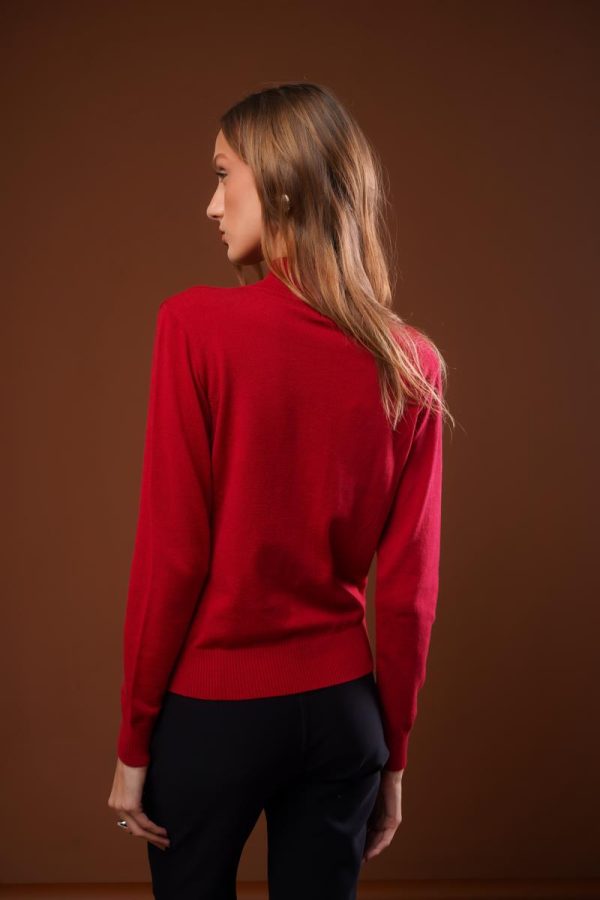 Blusa Gola Alta Decote V Marina-Imagem 17