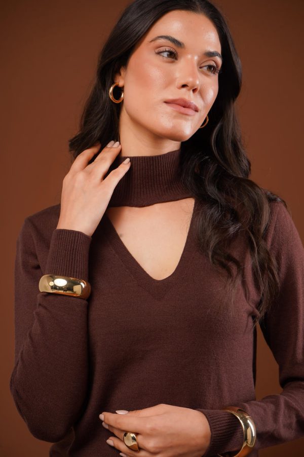 Blusa Gola Alta Decote V Marina-Imagem 26