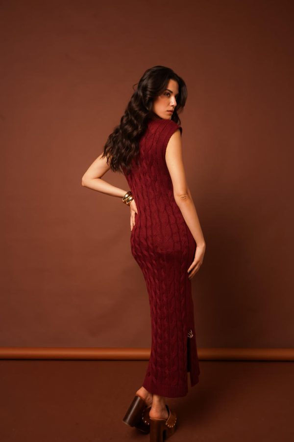 Vestido Tricot Fendas Laterais-Imagem 16