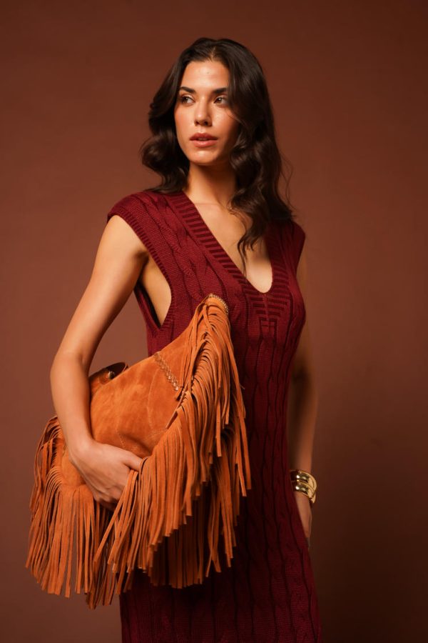 Vestido Tricot Fendas Laterais-Imagem 17