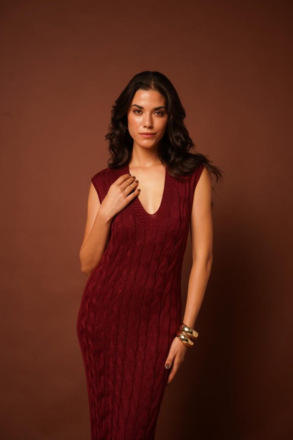 Vestido Tricot Fendas Laterais-Imagem 26