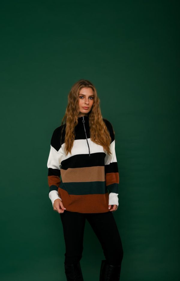 Blusa Tricot Gola Ziper Brigida-Imagem 3