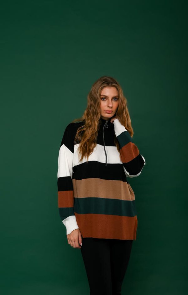 Blusa Tricot Gola Ziper Brigida-Imagem 4