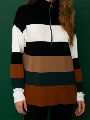 Blusa Tricot Gola Ziper Brigida
