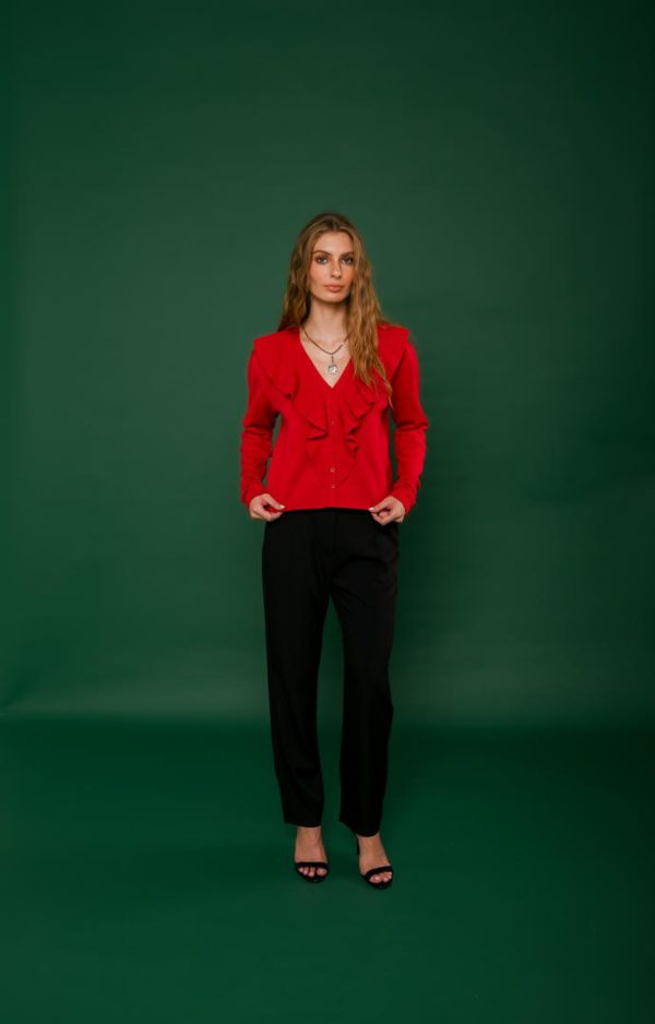 Casaco Tricot Babados Nicole-Imagem 3