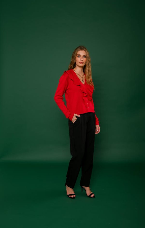Casaco Tricot Babados Nicole-Imagem 4