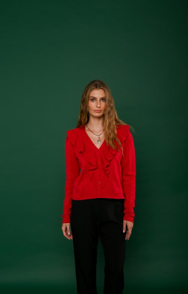 Casaco Tricot Babados Nicole-Imagem 6