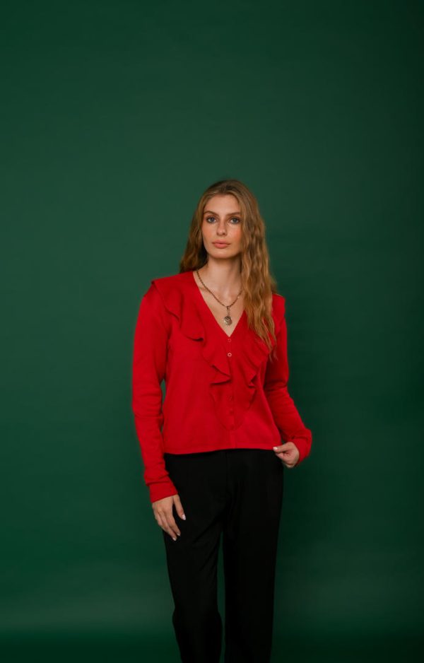 Casaco Tricot Babados Nicole-Imagem 7