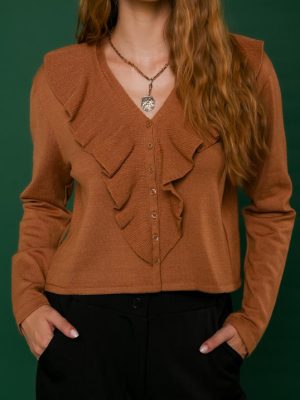 Casaco Tricot Babados Nicole