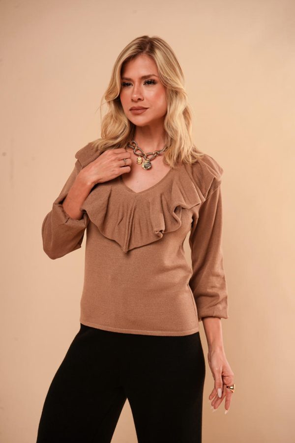 Blusa Tricot Babados Priscila-Imagem 3