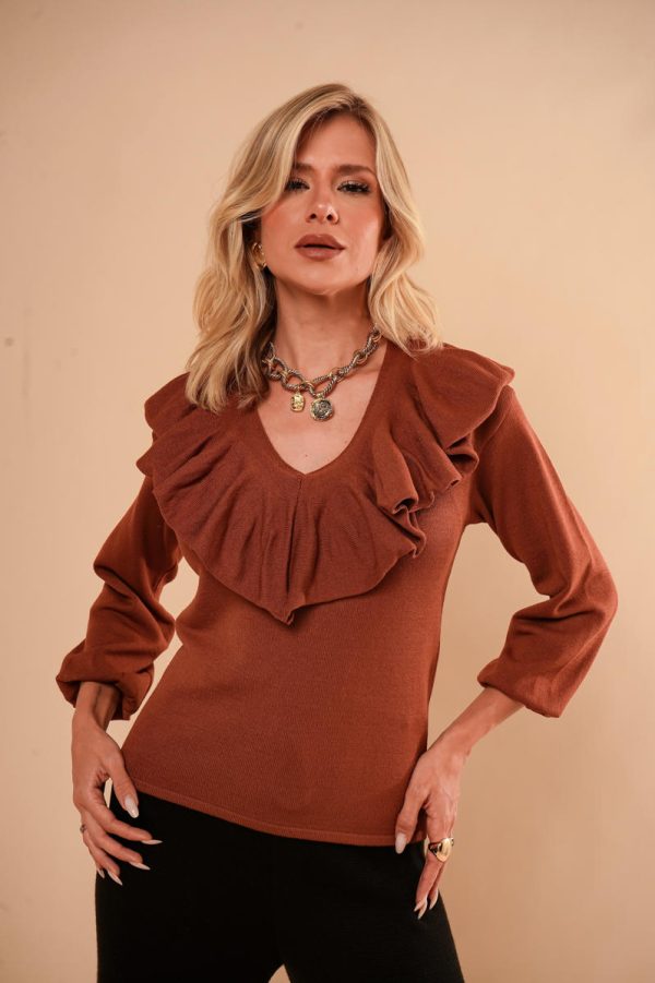 Blusa Tricot Babados Priscila-Imagem 9