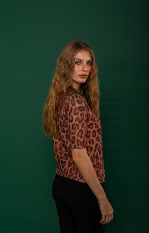 Blusa Tricot Manga Curta Elisa-Imagem 3