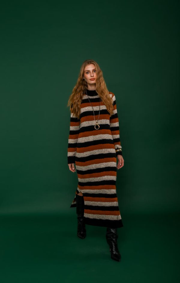 Vestido Tricot Listras Juliane-Imagem 4