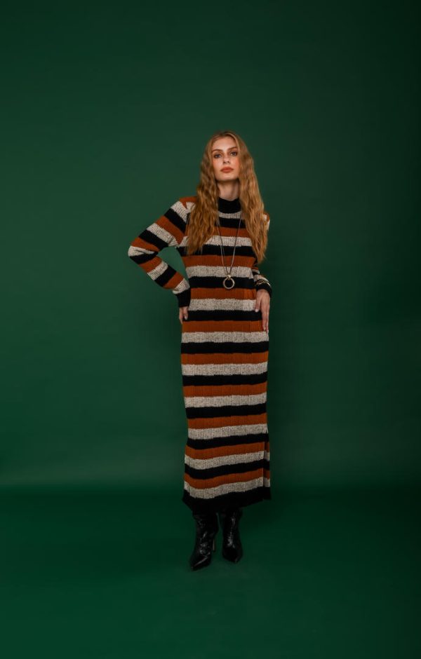 Vestido Tricot Listras Juliane-Imagem 5