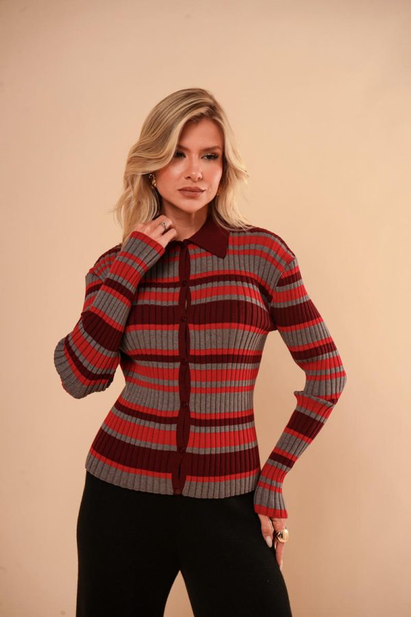 Casaco Tricot Listrado Paola-Imagem 8