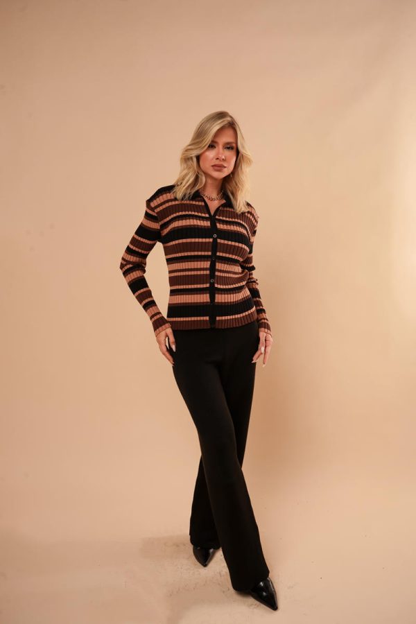 Casaco Tricot Listrado Paola-Imagem 10