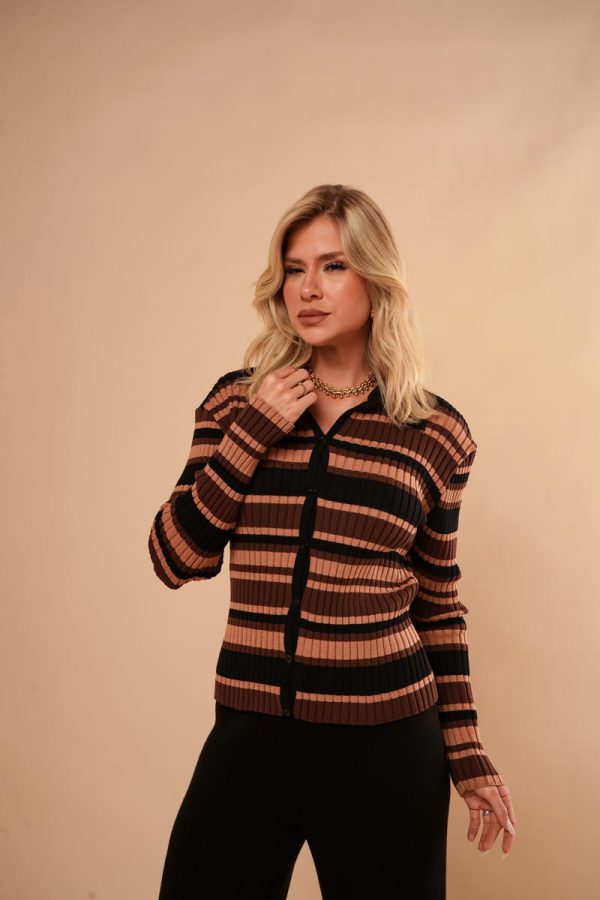 Casaco Tricot Listrado Paola-Imagem 11