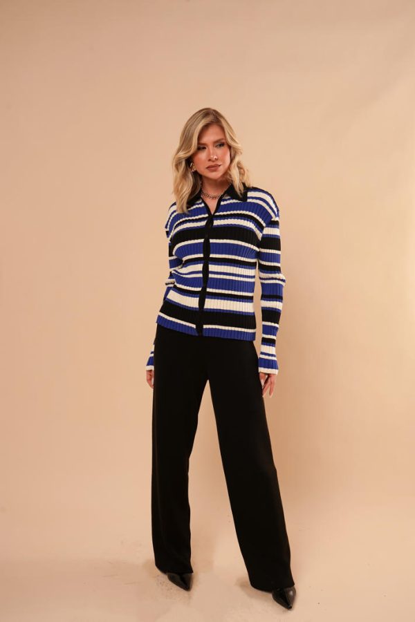 Casaco Tricot Listrado Paola-Imagem 15