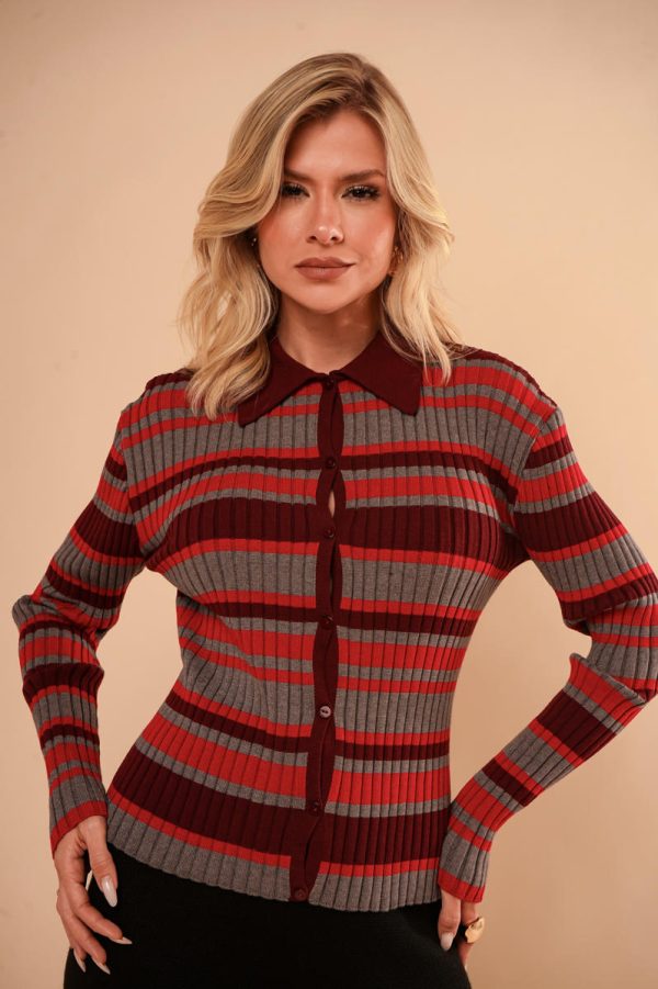 Casaco Tricot Listrado Paola-Imagem 18