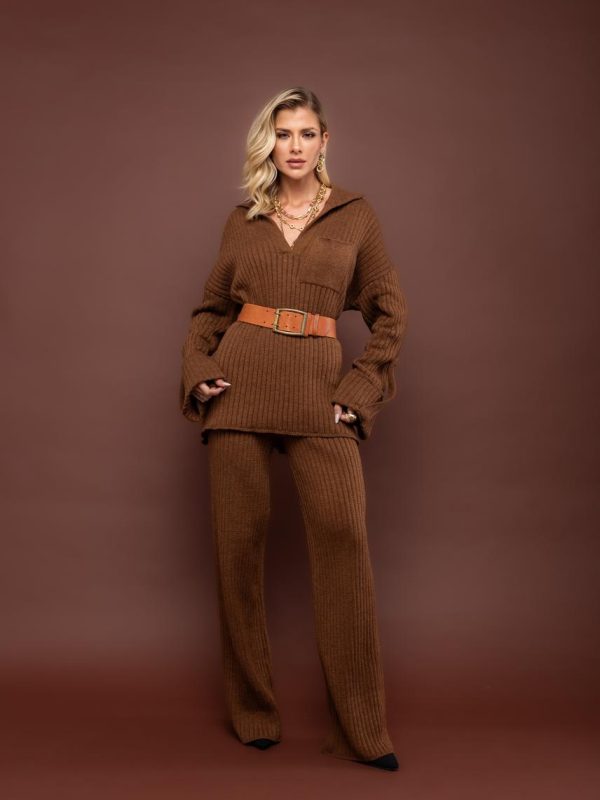Conjunto Tricot Canelado Ana-Imagem 9