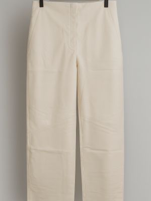 Calça Couro Isa Moya.