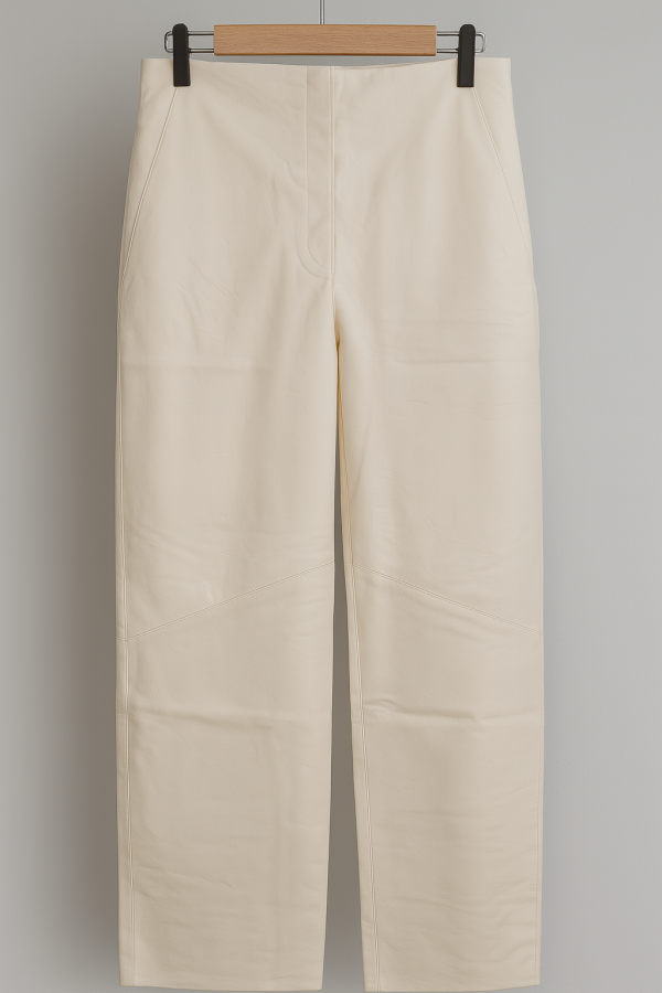Calça Couro Isa Moya.