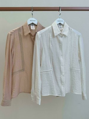 Camisa Poliamida Linho Entremeio Frente