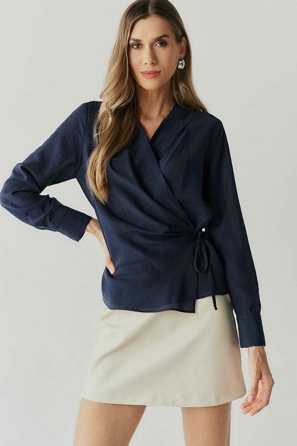 Blusa Poliamida Linho Transp Amarracao-Imagem 7
