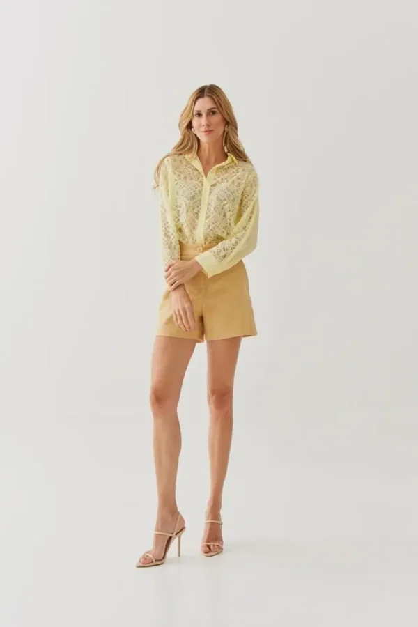 Camisa Crepe E Renda-Imagem 10