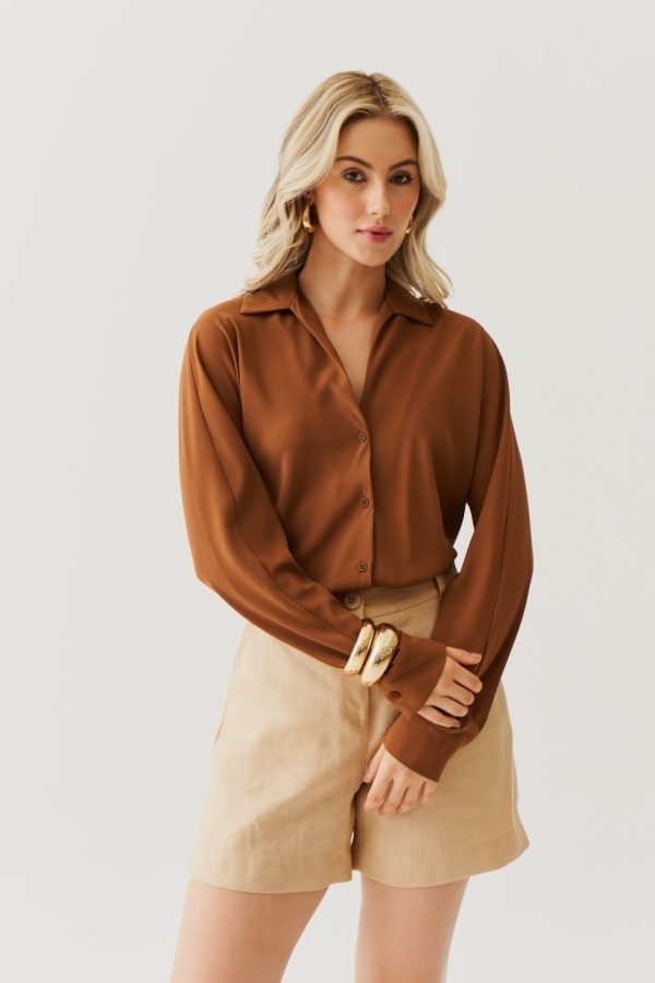 Camisa Crepe