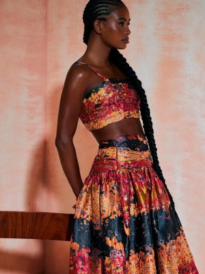 Saia Midi Estampada