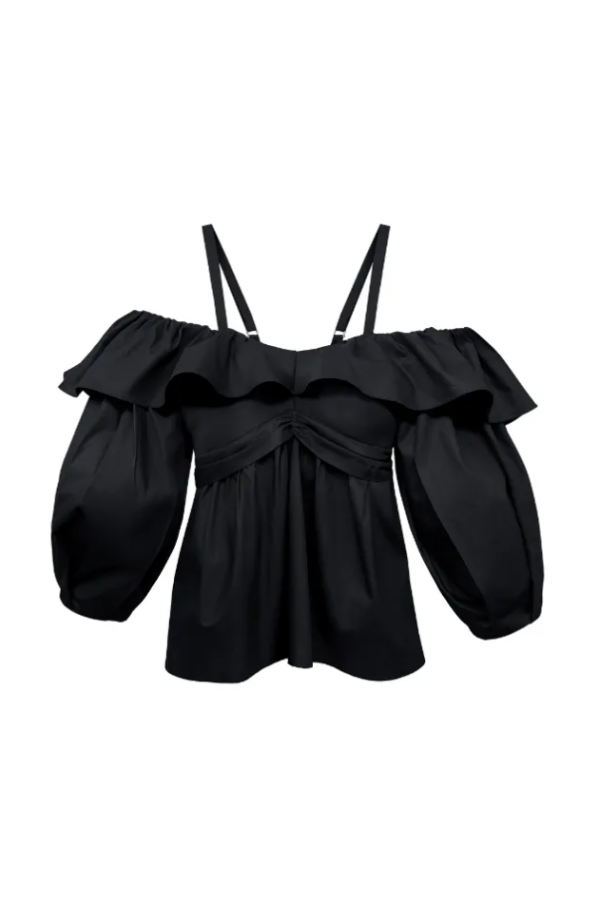 Blusa Babado Manga-Imagem 5