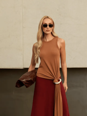 Vestido Malha Amarrção l