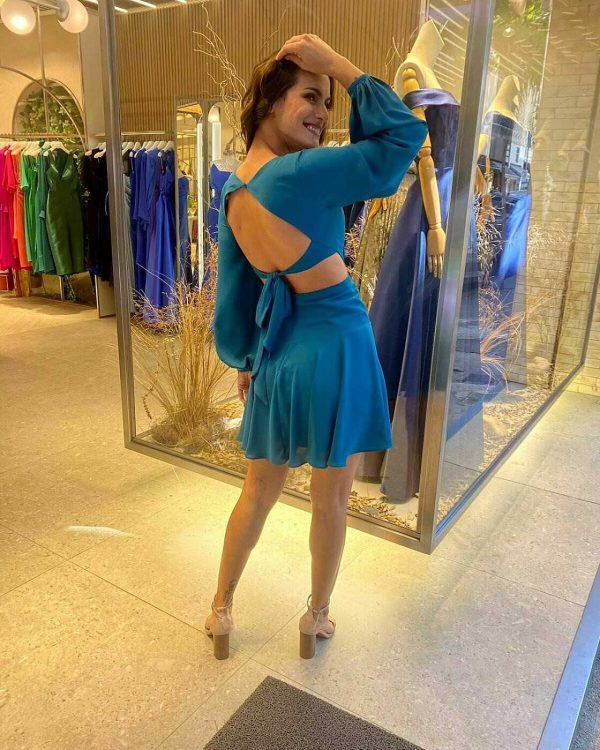 Vestido Curto Aline-Imagem 2