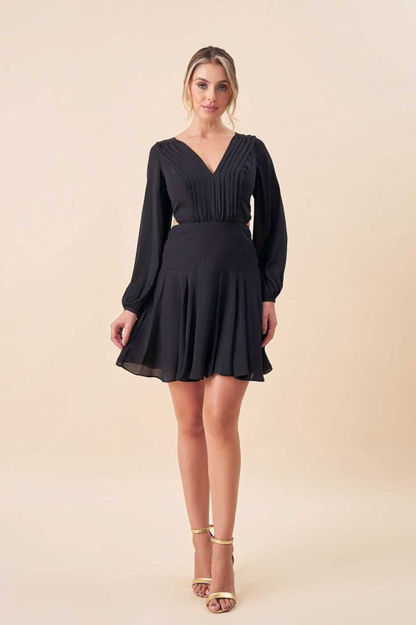 Vestido Curto Aline-Imagem 5