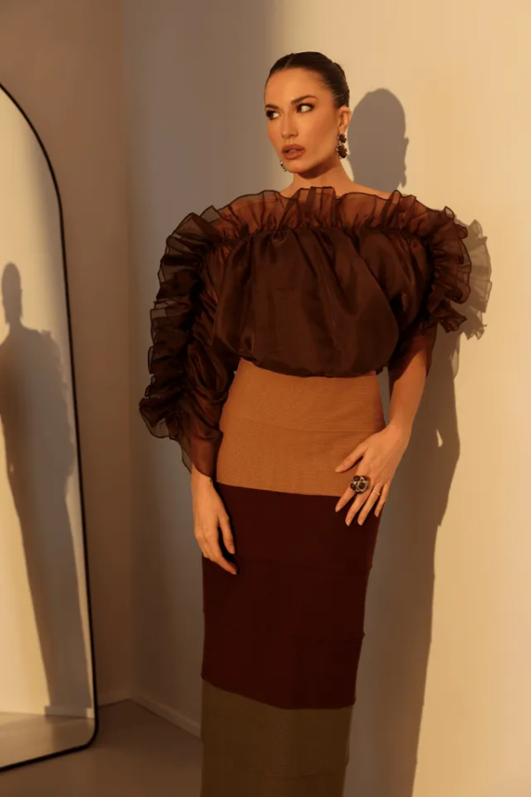 Blusa Voil Babado Ombro-Imagem 4
