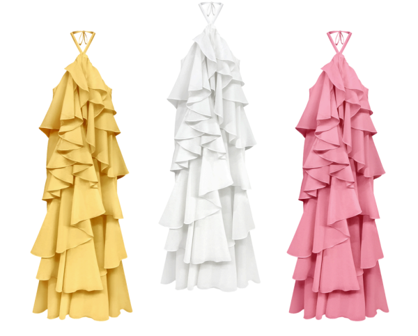 Vestido Tricoline Em Camadas-Imagem 2