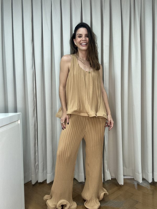 Blusa Plissada Det Barra-Imagem 8