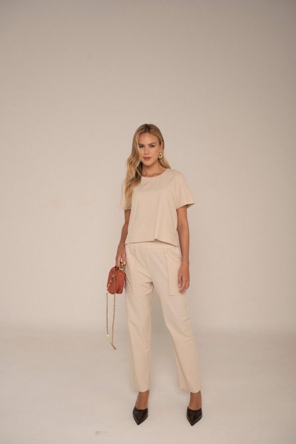 Calça Cos Largo Elastico Com Bolso-Imagem 5