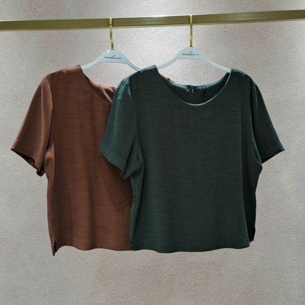 Blusa Manga Curta 3 Botoes Costas-Imagem 2