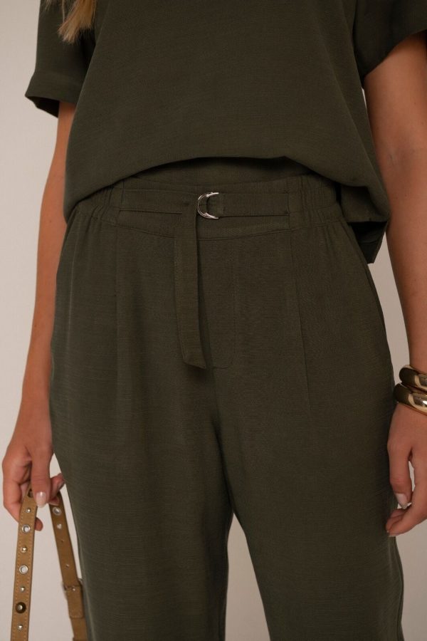 Calça Detalhe Fivela Cos