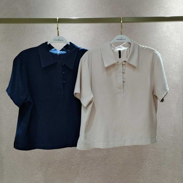 Blusa Manga Curta Polo Com Botoes-Imagem 5