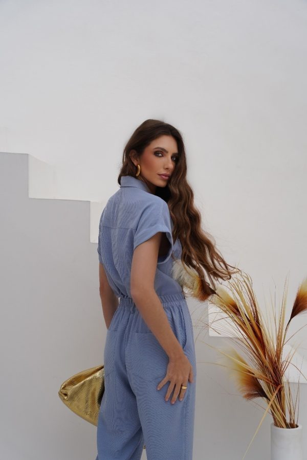 Camisa Manga Dobrada Com Bolsos