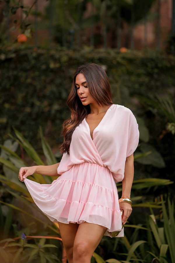 Vestido Curto Cinto Cordão Crepe-Imagem 8