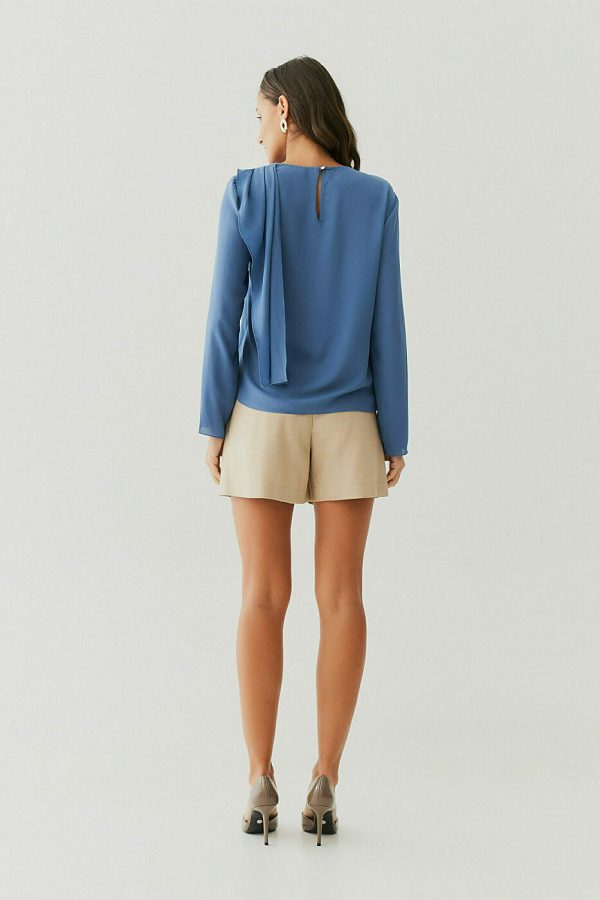Shorts Tweed Espinha De Peixe Vivo Cos-Imagem 2
