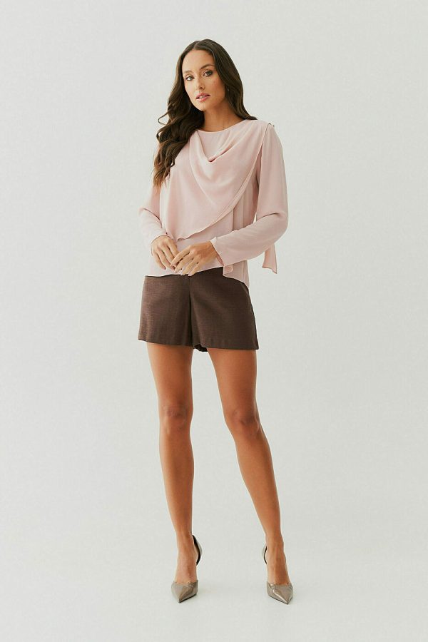 Shorts Tweed Espinha De Peixe Vivo Cos-Imagem 4