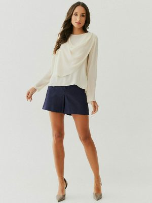 Shorts Tweed Espinha De Peixe Vivo Cos