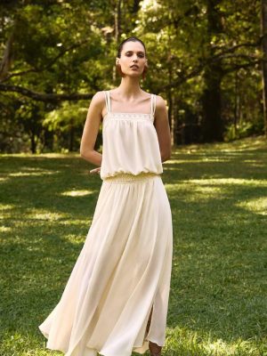 Cropped Chiffon C/ Renda