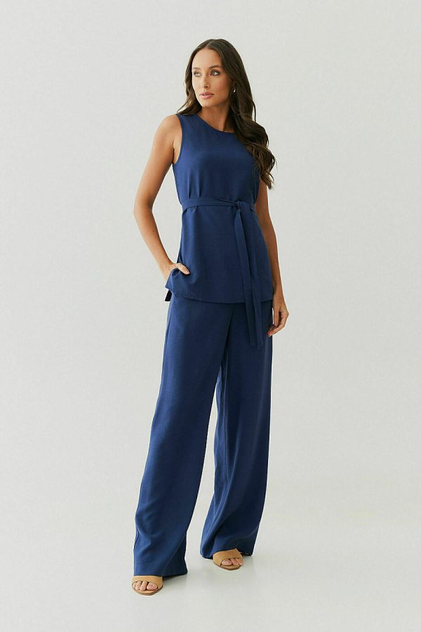 Conjunto Alf Linho Regata Faixa Pant Vivo Cos-Imagem 6