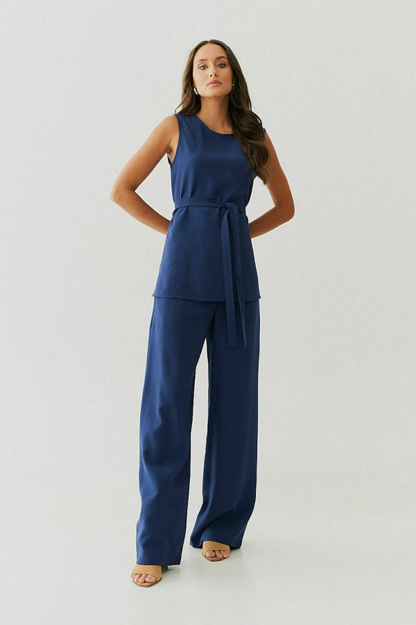 Conjunto Alf Linho Regata Faixa Pant Vivo Cos-Imagem 7